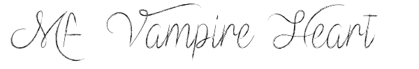Mf Vampire Heart font preview